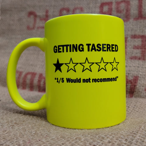 Taser Review Mug