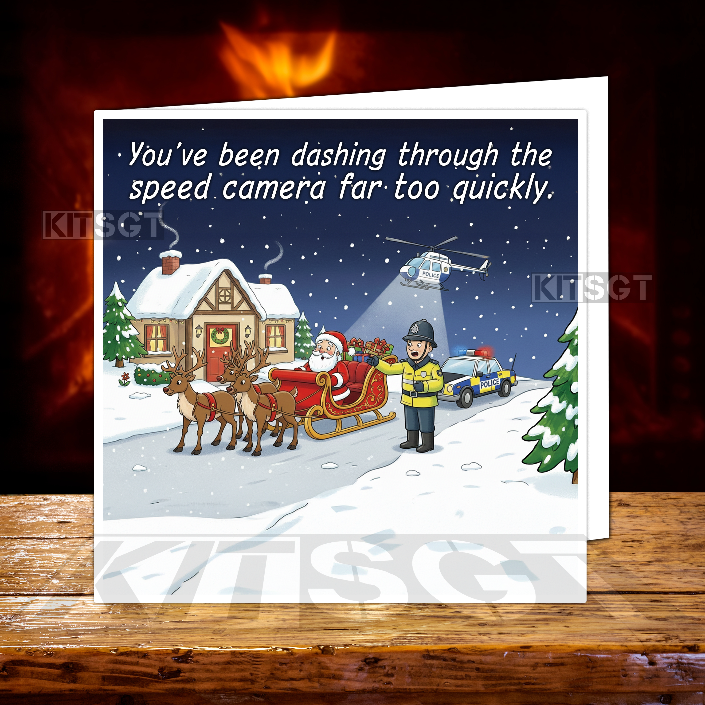 Christmas Card - Dashing Through the Cam