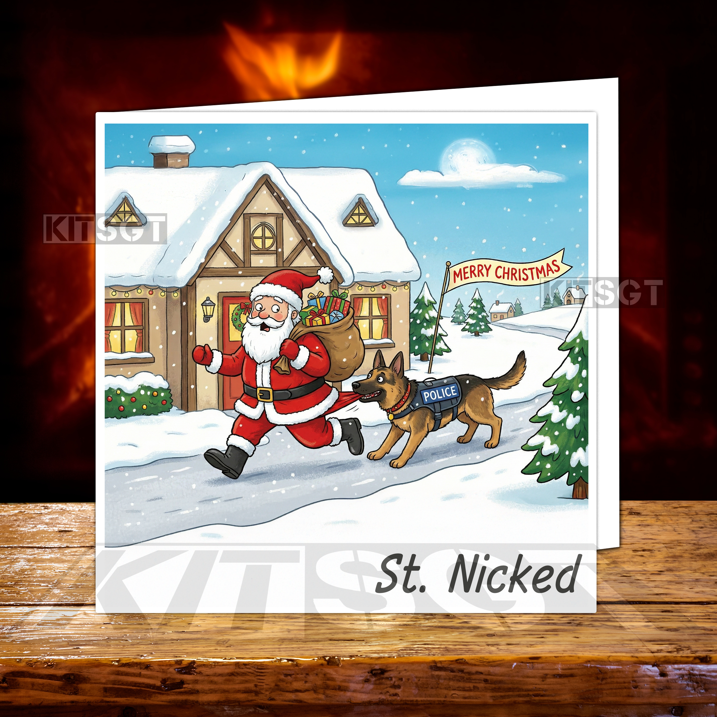 Christmas Card - St. Nicked