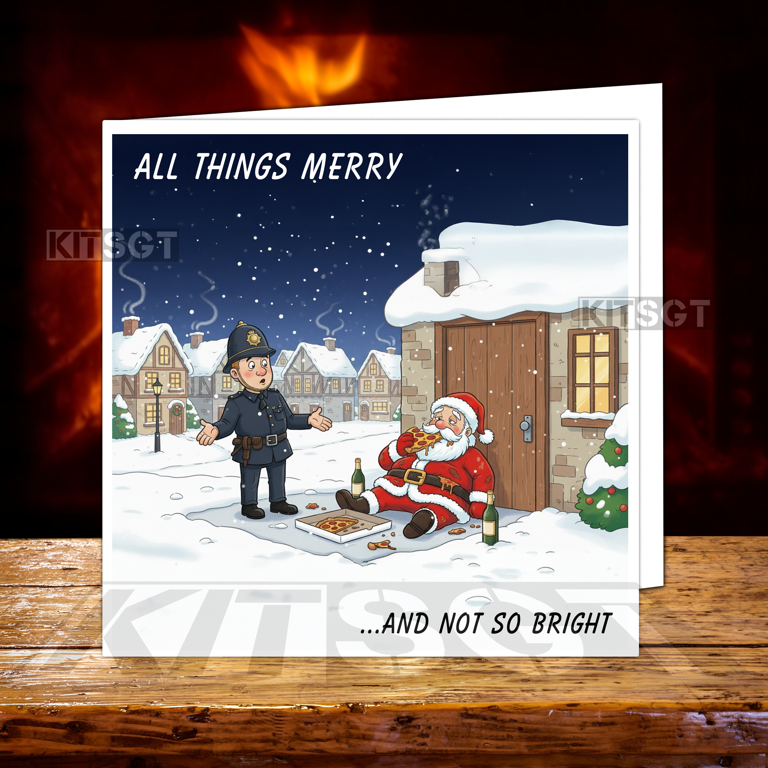 Christmas Card - Merry not Bright