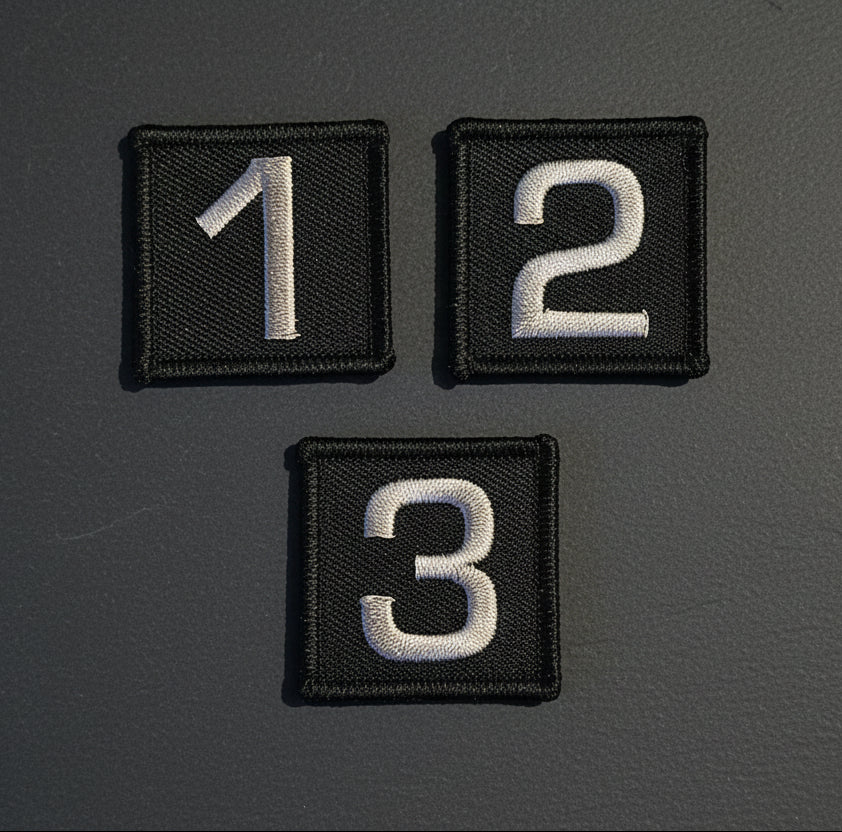 Letter and Number Patches